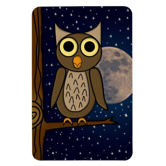 かわいい森の鳥のイラスト マグネット (縦)