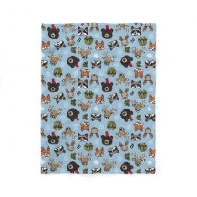 かわいい森フレンドリー林動物、モノグラムを追加