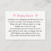 かわいい森林のハリネズミベビーシャワーディスプレイ エンクロージャーカード (正面)