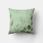 かわいい森林の赤ちゃん動物緑の少年子供部屋 クッション (裏面)