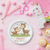 かわいい森林シカのベビーシャワーのパーティーの供給 ペーパープレート (パーティー)