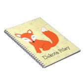 かわいい森林ベビーのキツネ ノートブック (右側)