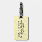 かわいい森林ベビーのキツネ ラゲッジタグ (裏面縦)