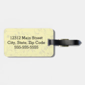 かわいい森林ベビーのキツネ ラゲッジタグ (裏面横)