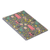 かわいい森林動物のパターン ノートブック (右側)