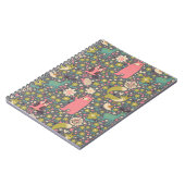 かわいい森林動物のパターン ノートブック (左側)