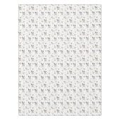 かわいい森林動物の落書きパターン テーブルクロス (正面)