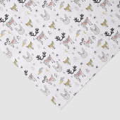 かわいい森林動物の落書きパターン 薄葉紙 (詳細)