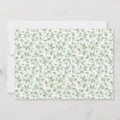 かわいい森林動物の赤ちゃん男女兼用シャワー 招待状 (裏面)