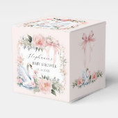 かわいい森林動物は鹿の森の赤ちゃんシャワーを負担 フェイバーボックス (正面サイド)