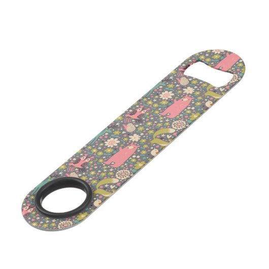 かわいい森林動物パターン スピード栓抜き (裏面アングル)