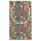 かわいい森林動物パターン スモールペーパーバッグ (裏面)