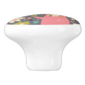 かわいい森林動物パターン セラミックノブ (側面)