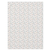 かわいい森林動物及びインドの男の子パターン テーブルクロス (正面)