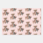 かわいい森林動物 ラッピングペーパーシート (正面3)