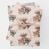 かわいい森林動物 ラッピングペーパーシート (インサイチュ)