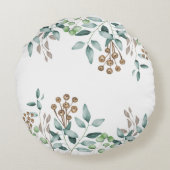 かわいい森林動物/夢の大きい男の赤ちゃんの子供部屋 ラウンドクッション (裏面)