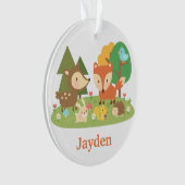 かわいい森林森林動物は部屋の装飾をからかいます オーナメント (正面)