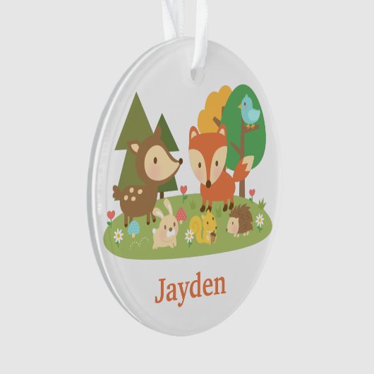 かわいい森林森林動物は部屋の装飾をからかいます オーナメント (正面)