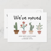 かわいい植物が動く告知 ポストカード (正面/裏面)