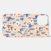 かわいい植物のシームレスな模様。小デイジースカ Case-Mate iPhoneケース (裏面 (横))