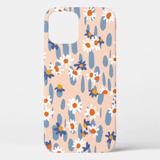 かわいい植物のシームレスな模様。小デイジースカ Case-Mate iPhoneケース (裏面)