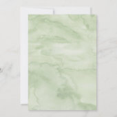 かわいい植物のベイビーシャワー 招待状 (裏面)