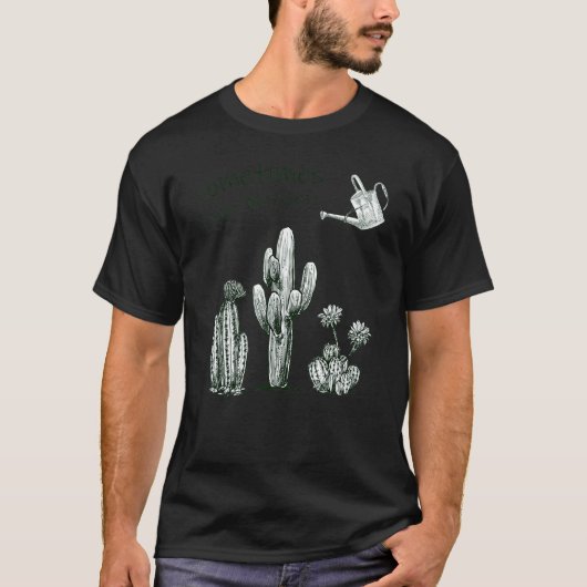かわいい植物を育てるTシャツ 4 サボテンとガーデニング Tシャツ (正面)