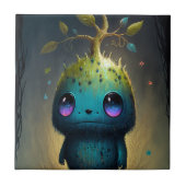 かわいい植物モンスターアートファンタジータイル タイル (正面)