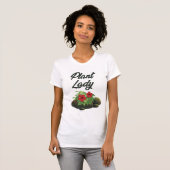 かわいい植物レディ ガーデンTシャツ Tシャツ (正面フル)
