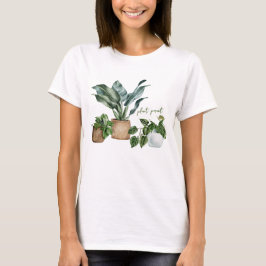 かわいい植物性の植物の親 Tシャツ