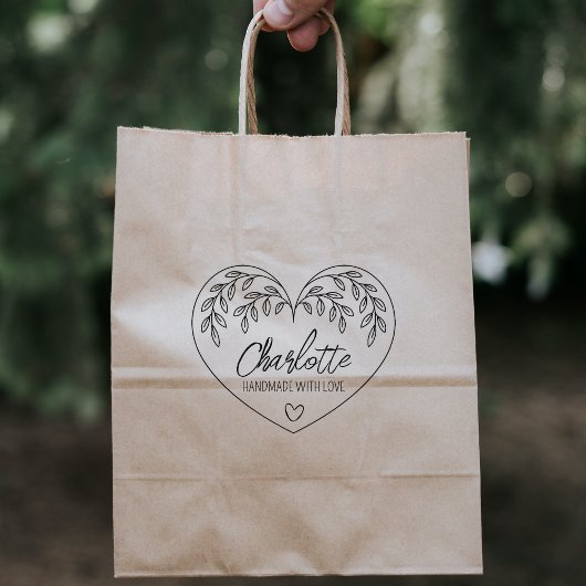 かわいい植物性ハート愛で手作り、大 ラバースタンプ