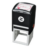 かわいい植物性リースとハートカスタムブック セルフインキングスタンプ (商品)