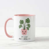 かわいい植物愛好セクシーで育てるおもしろい マグカップ (左)