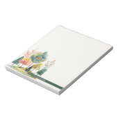 かわいい植物林メモ帳からのメモ ノートパッド (回転)