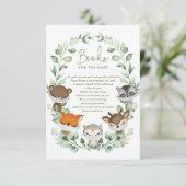 かわいい検疫ウッドランド動物の本ベビー エンクロージャーカード (スタンド正面)