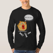 かわいい楽しいおもしろい太った猫 Tシャツ (正面)