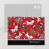 かわいい楽しいアニメ犬のスポットわんこ子犬の骨 ポストカード (正面/裏面)