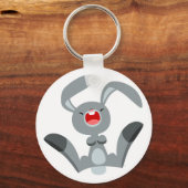 かわいい楽しい漫画のウサギのキーチェーン キーホルダー (正面)