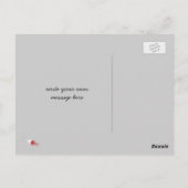 かわいい楽しい漫画のスポット犬 犬の仲間子犬の骨 ポストカード (裏面)