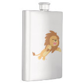 かわいい楽しい漫画ライオンクラシックフラスコ フラスク (右)