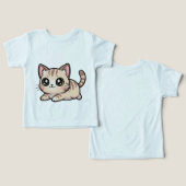 かわいい横になったタビー猫の子 キュアリータイル (デザイン正面&裏面)