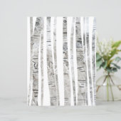 かわいい樺の木ツリースクラップブック紙 (スタンド正面)