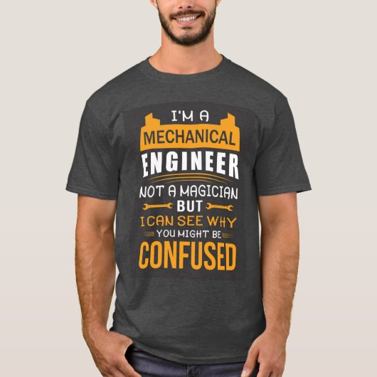 かわいい機械技師マジシャン Tシャツ (正面)