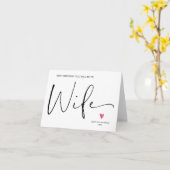 かわいい次の誕生日,あなたが私の妻の贈り物婚約者に カード (黄色い花)