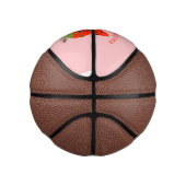 かわいい歌う唐辛子の漫画イラストレーション ミニバスケットボール (右)