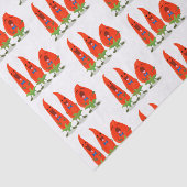 かわいい歌う唐辛子の漫画イラストレーション 薄葉紙 (詳細)