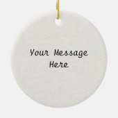 かわいい歌う青い鳥の木 セラミックオーナメント (裏面)