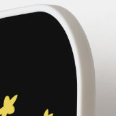 かわいい歌の星、月、雲の漫画 ピックルボールラケット (左詳細)