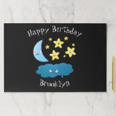 かわいい歌の星、月、雲の漫画 ペーパーパッド (インサイチュ)